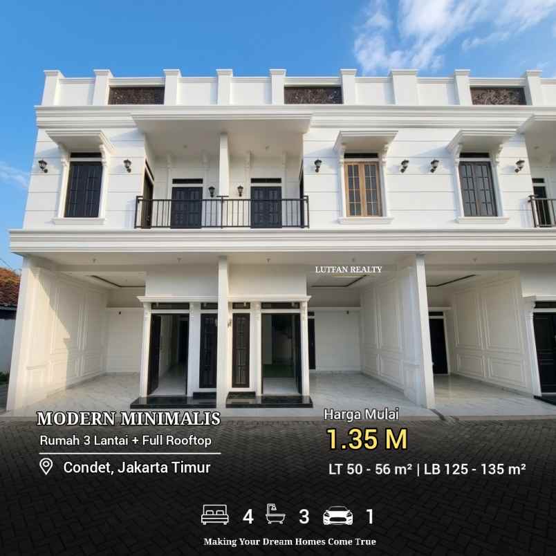 rumah modern minimalis condet jakarta timur