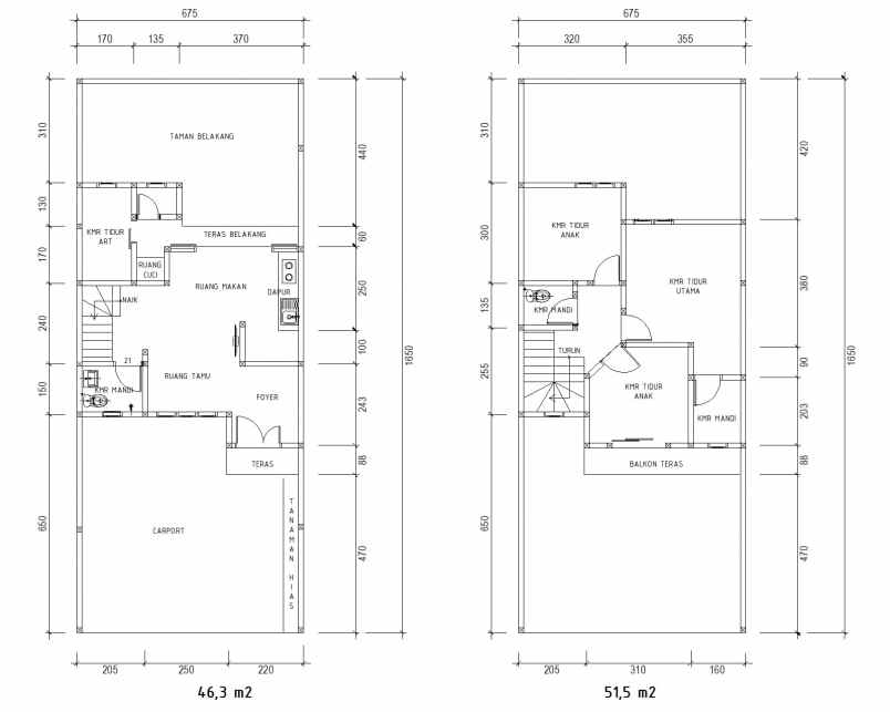 rumah modern tropis di mampang depok