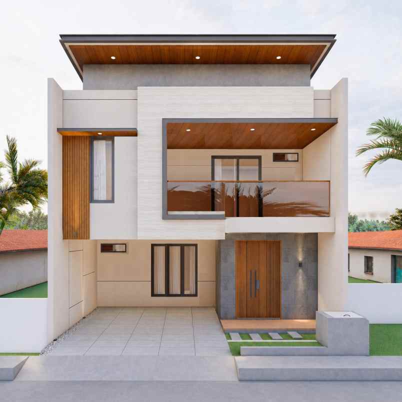 rumah modern tropis di mampang depok
