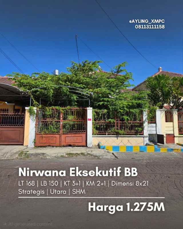 rumah nirwana eksekutif blok bb strategis