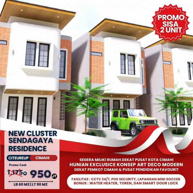 rumah sisa 3 unit harga murah di kamarung cimahi