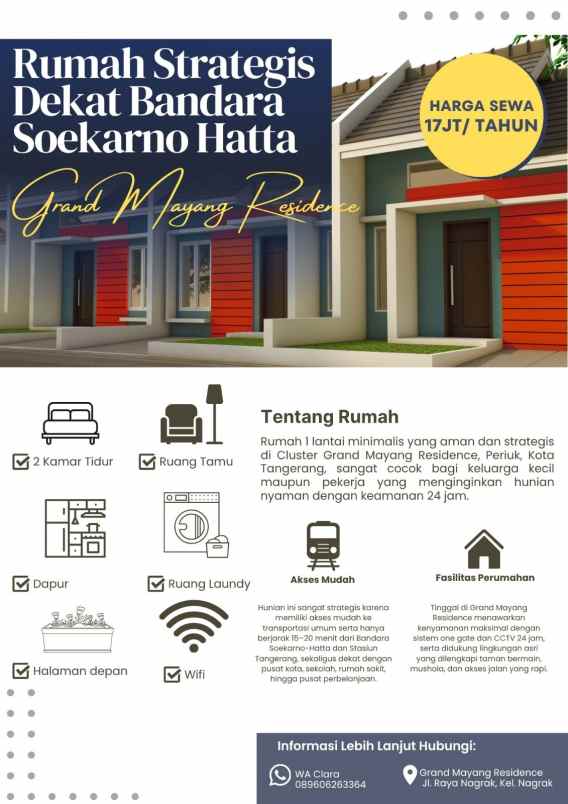 rumah strategis dekat bandara soekarno hatta