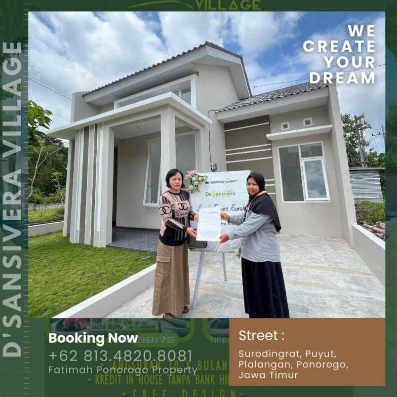 rumah syariah minimalis 1lantai ponorogo
