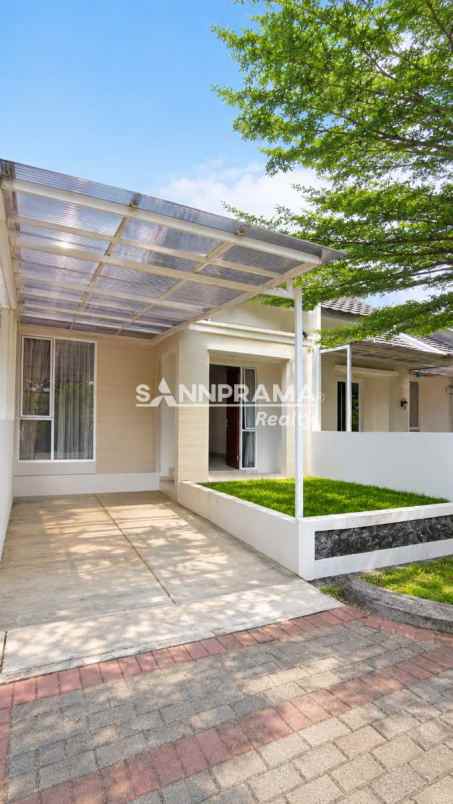 rumah tanah 96 di cluster gardens sawangan rn