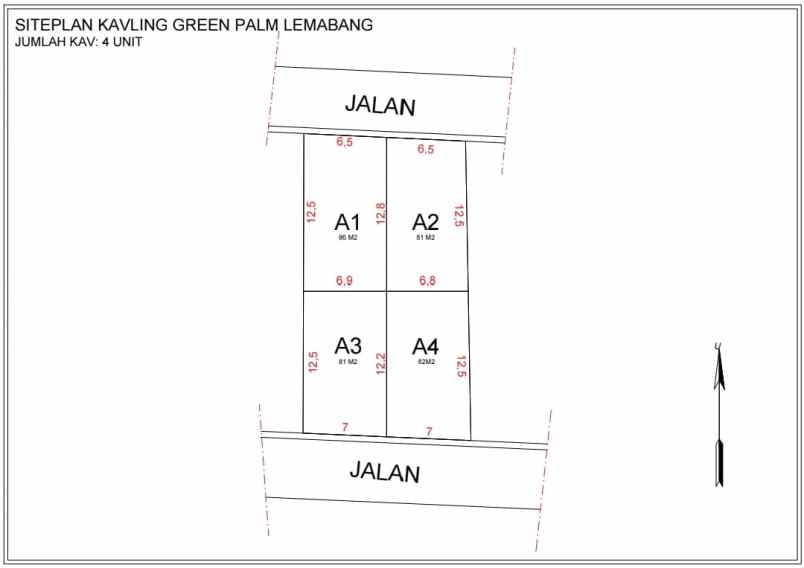 shm tanah palem residence palembang strategis