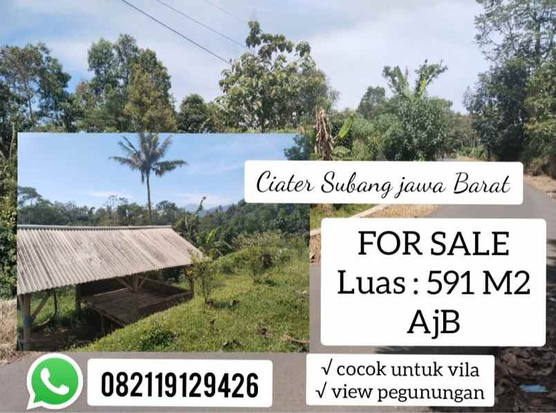 tanah daerah ciater subang jawa barat