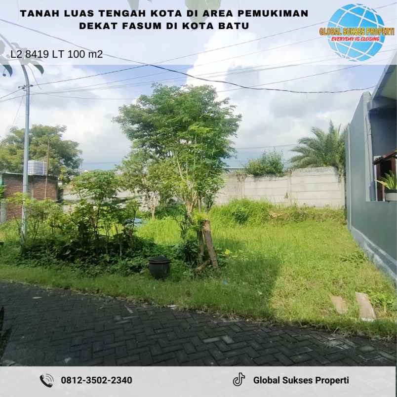 tanah kavling murah strategis siap bangun di kota batu