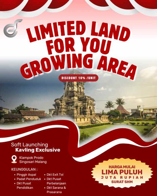 tanah kavling shm pinggir jalan aspal