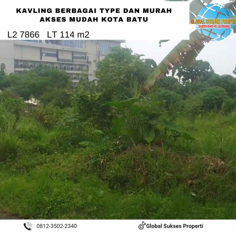 tanah kavling siap bangun murah strategis di kota batu
