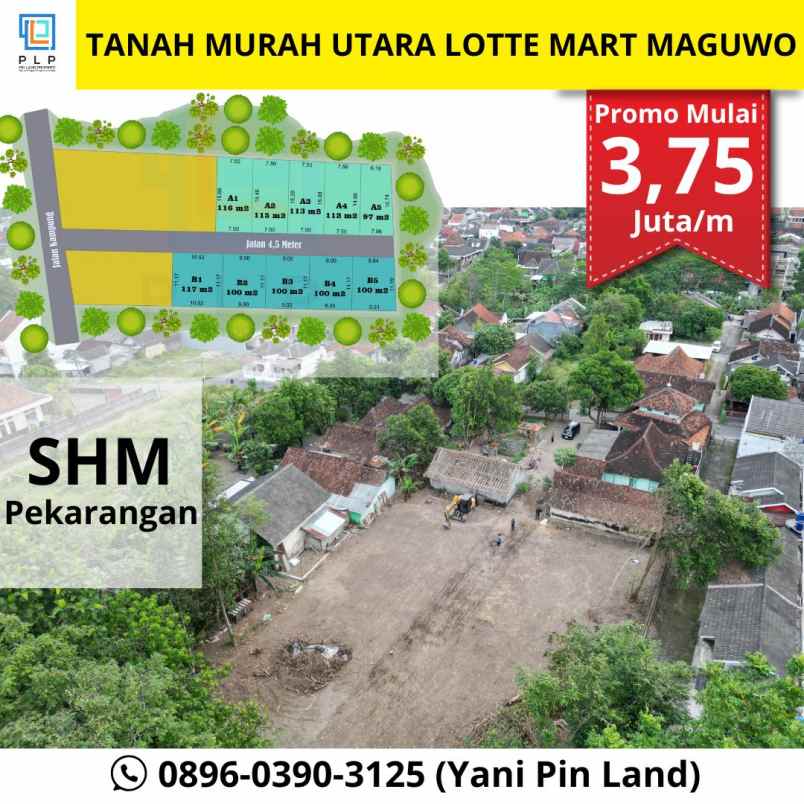 tanah shm pekarangan dekat lotte mart maguwoharjo