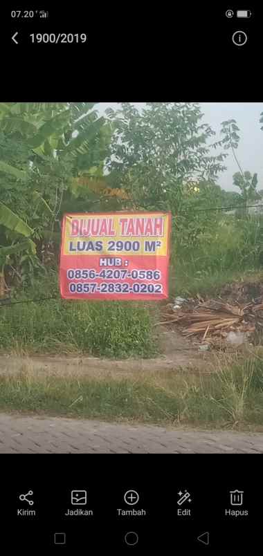 tanah tegal bagus untuk perumahan