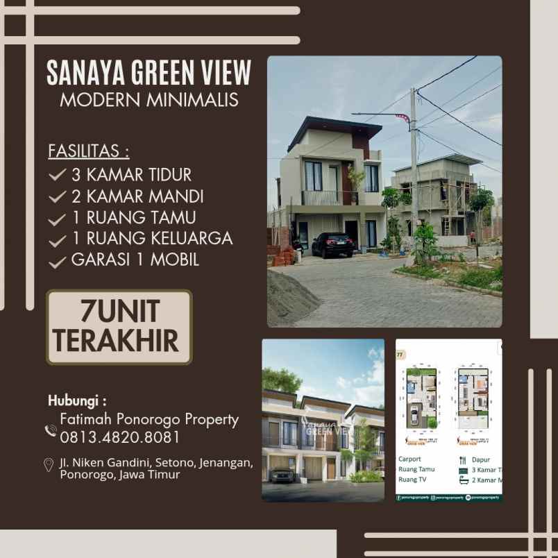 terlaris di kelasnya rumah syariah 2 lantai ponorogo