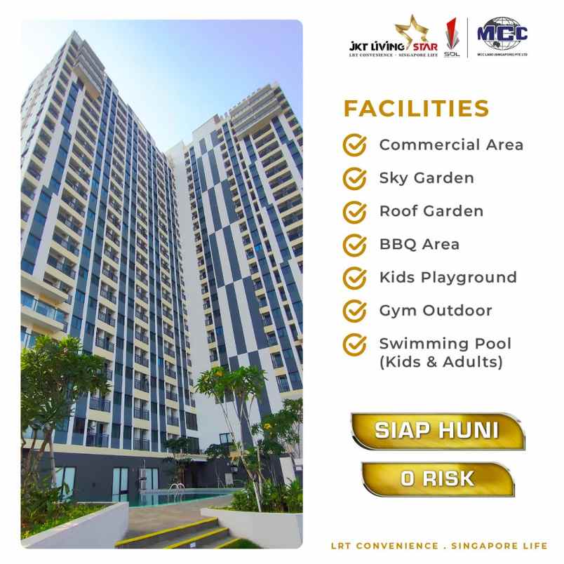 apartemen siap huni 300jt an pasar rebo jaktim