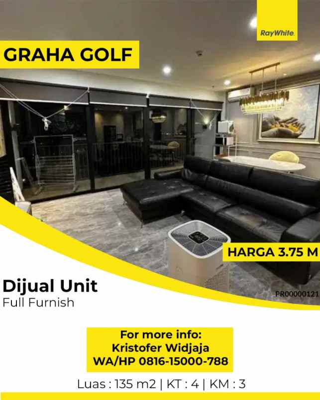 dijual apartemen graha golf tower alexa