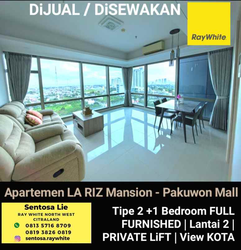 dijual apartemen jalan pakuwon indah
