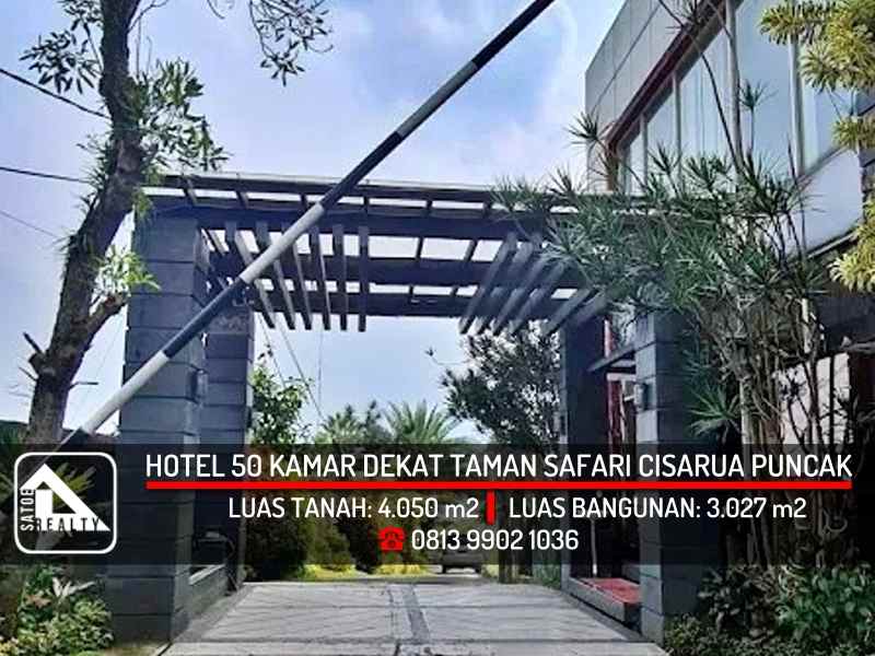 dijual hotel cisarua kabupaten bogor