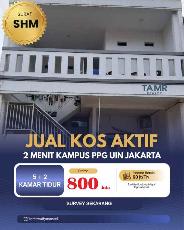 dijual kost bojongsari baru kota depok