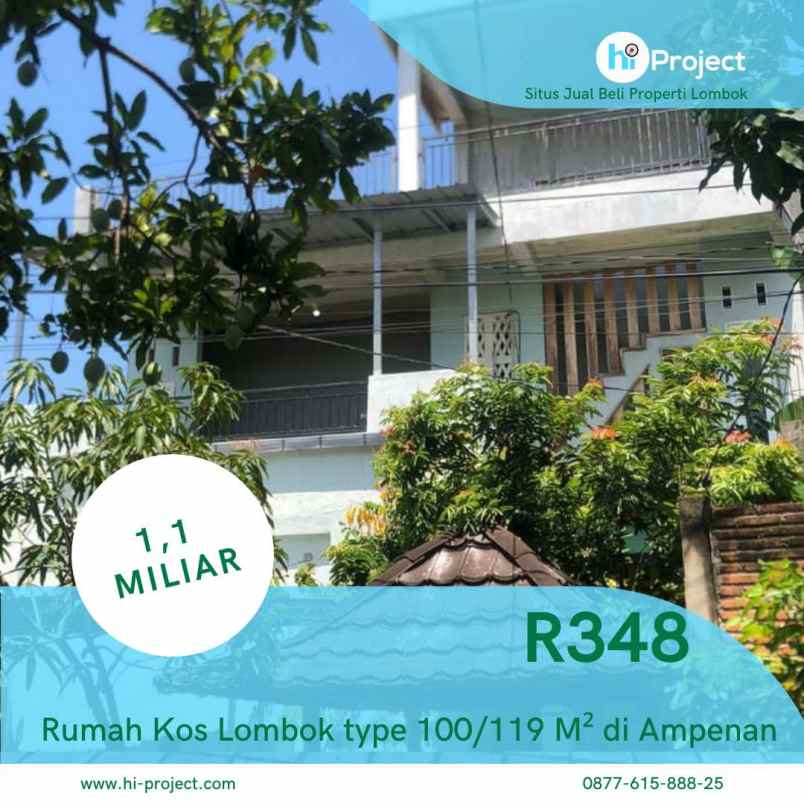 Rumah Kos Lombok 8 Kamar Type 100119 M Di Gatep Ampenan R348