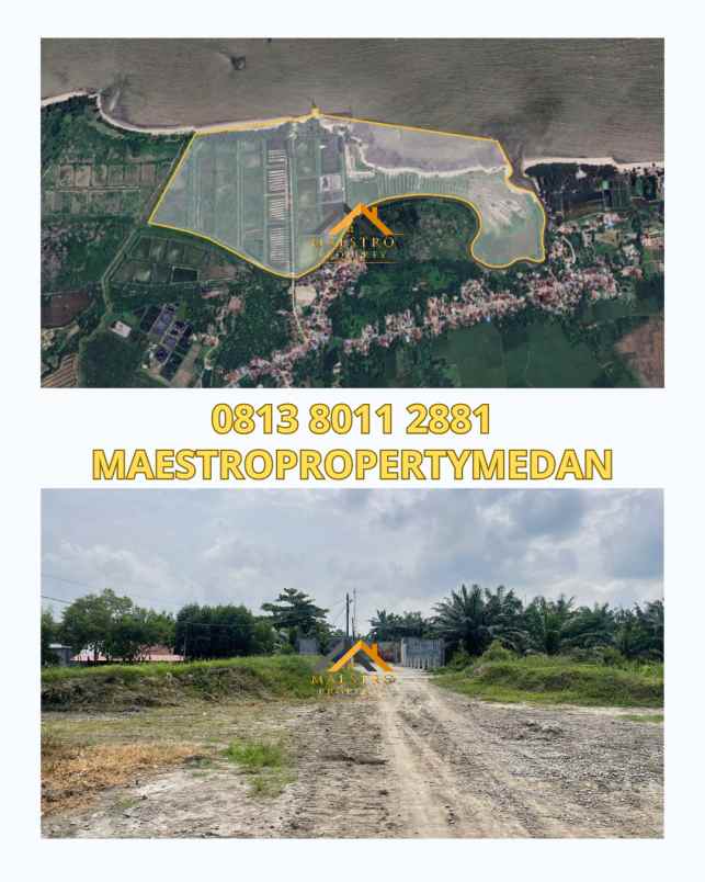 dijual lahan di pantai cermin serdang bedagai