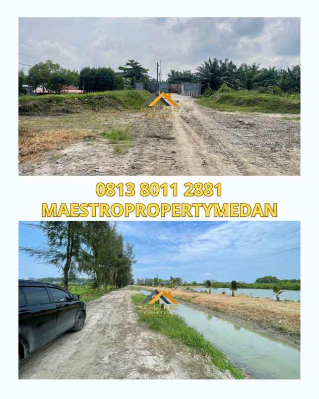 dijual lahan di pantai cermin serdang bedagai