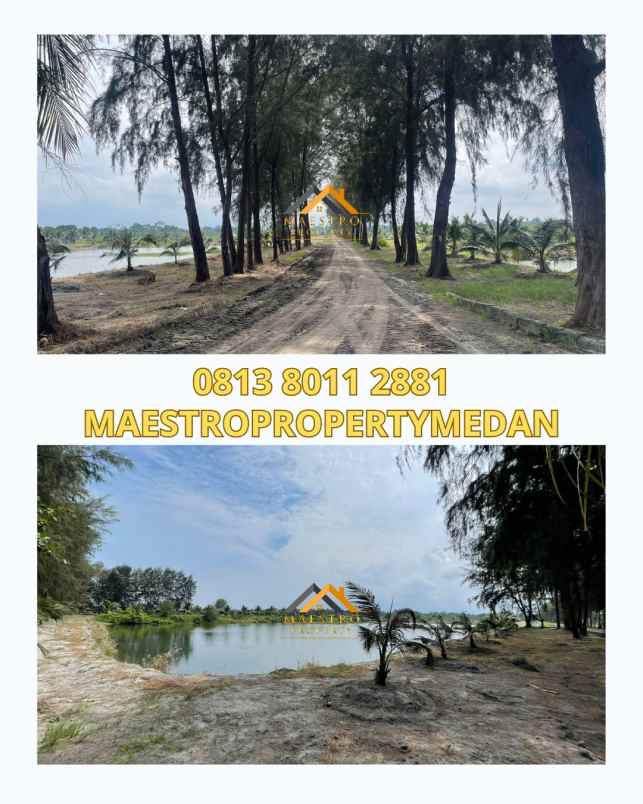 dijual lahan di pantai cermin serdang bedagai