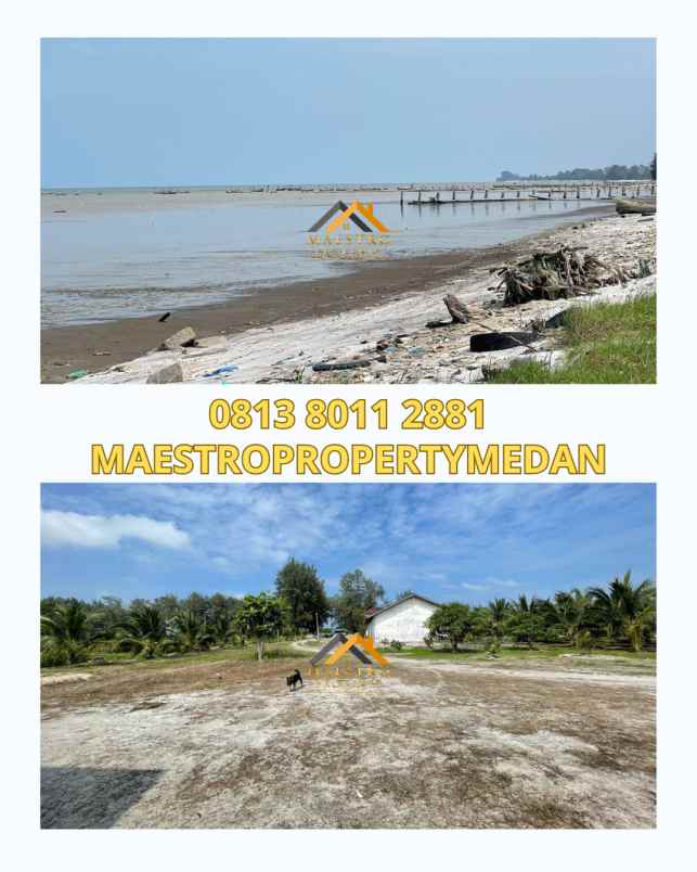 dijual lahan di pantai cermin serdang bedagai