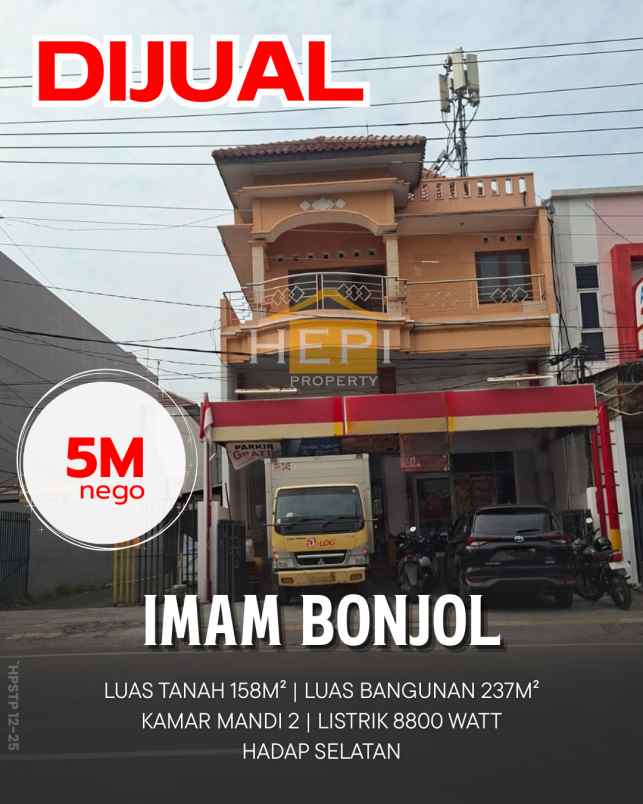 dijual ruko di imam bonjol semarang