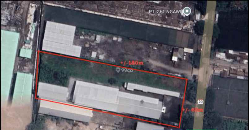 dijual ruko gudang kantor alas pecah