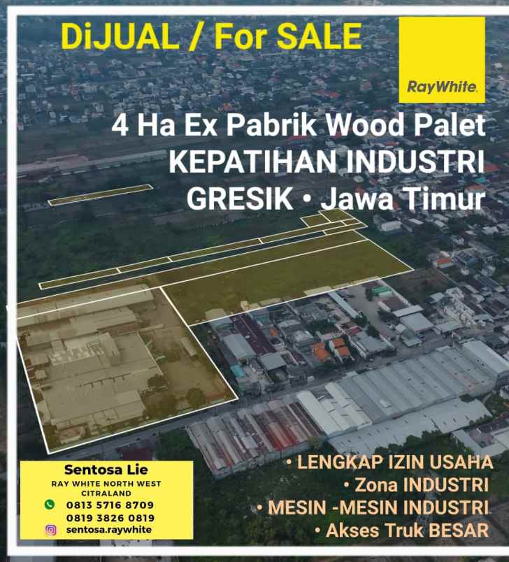 dijual ruko gudang kantor jalan kepatihan industri