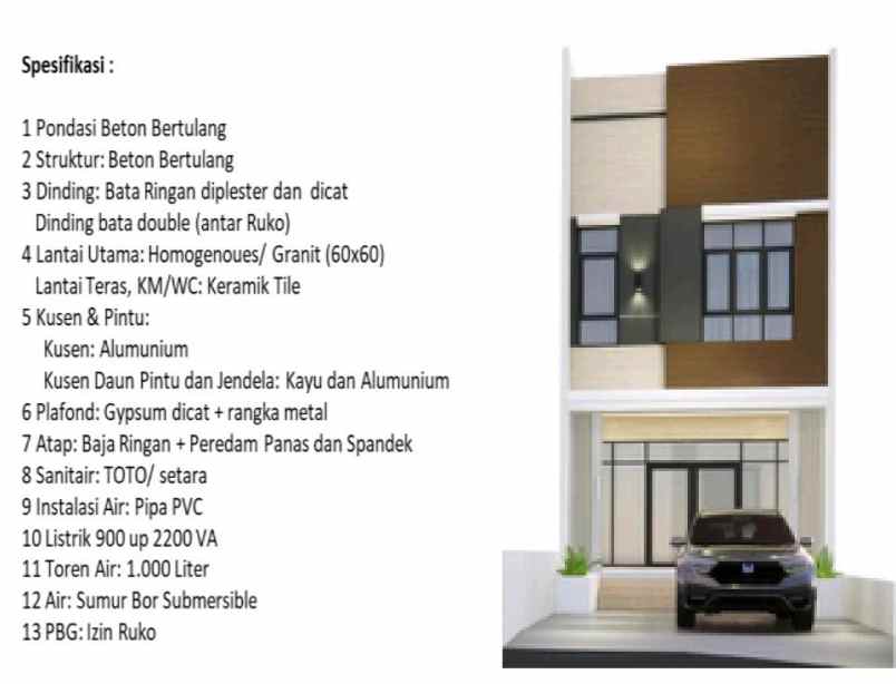 dijual ruko gudang kantor jalan raya villa bandung indah