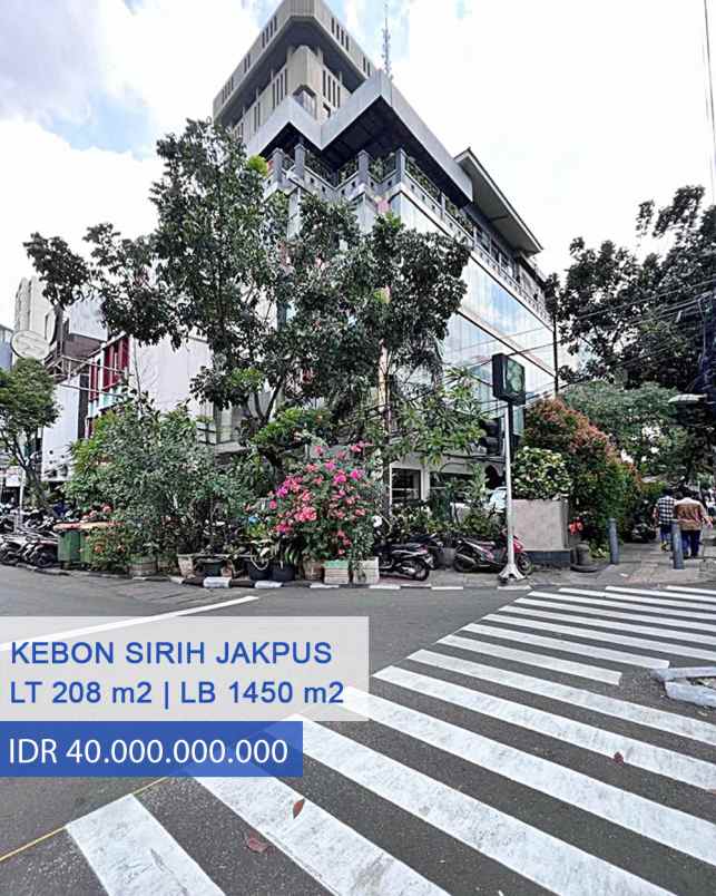 Dijual Gedung Perkantoran Di Jl H Agus Salim Kebon Sirih Sabang