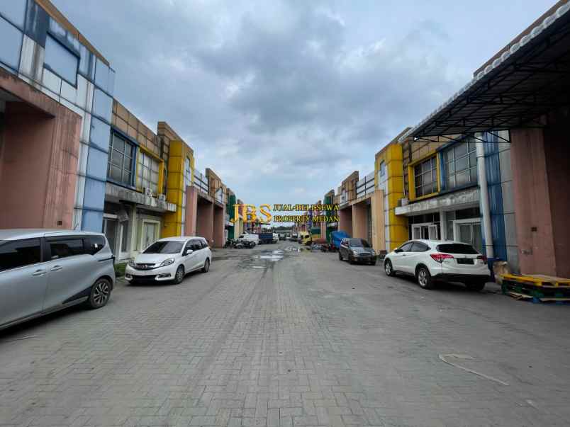 dijual ruko gudang kantor komp sm raja warehouse