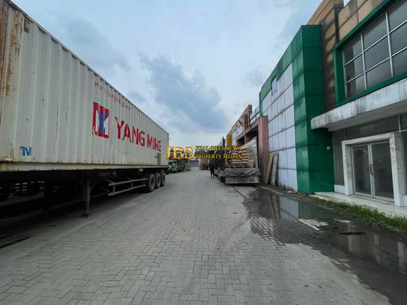 dijual ruko gudang kantor komp sm raja warehouse