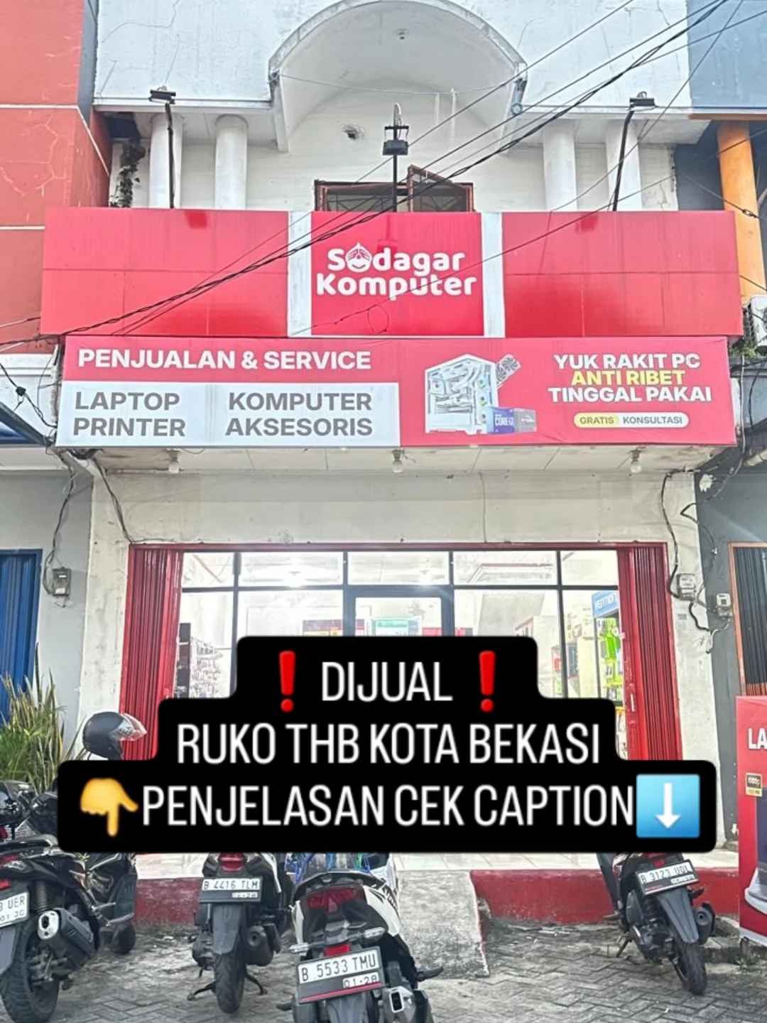 dijual ruko gudang kantor ruko thb bloka1no 20 jl