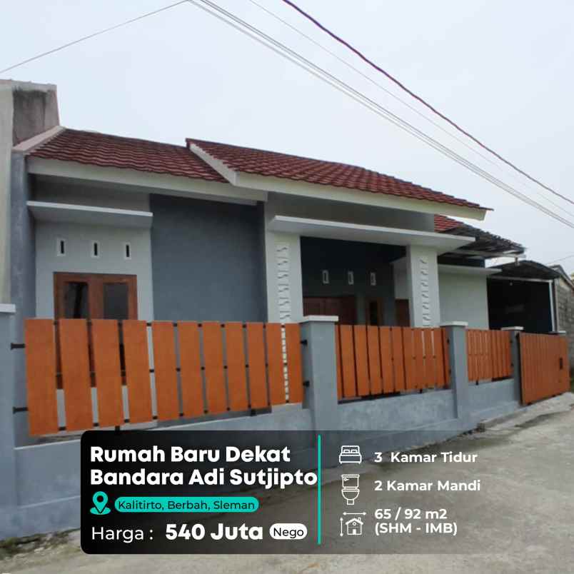 dijual rumah bandara adisucipto berbah
