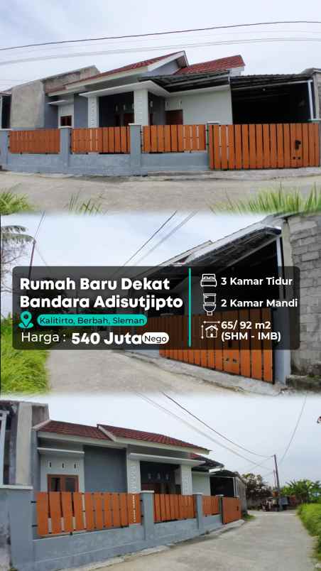dijual rumah bandara adisucipto berbah
