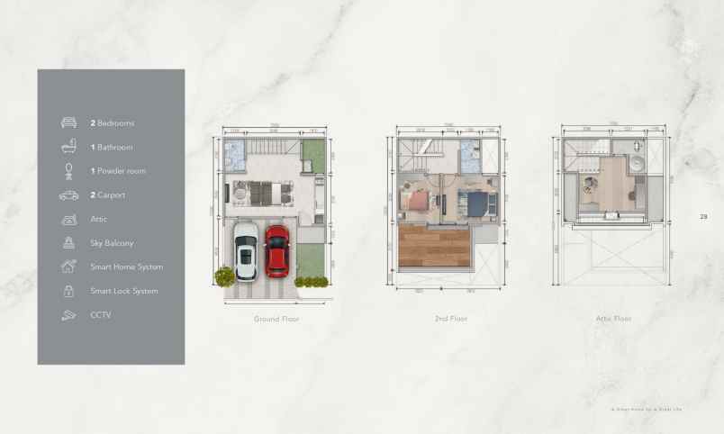 dijual rumah cluster maison de wisteria
