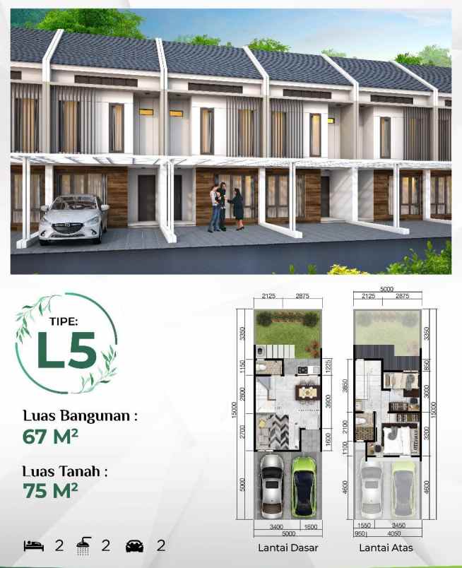 dijual rumah cluster shinano jgc