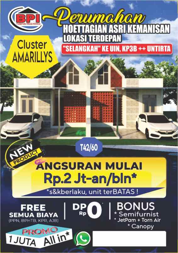 dijual rumah curug serang kota