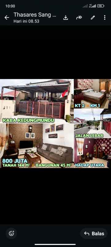 dijual rumah di kaba kedung mundu semarang
