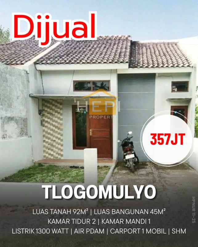 dijual rumah di tlogomulyo pedurungan semarang