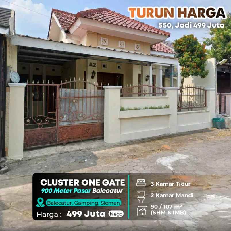 dijual rumah gamping