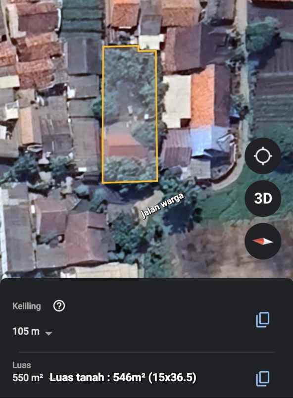 dijual rumah jalan belimbing kosambi