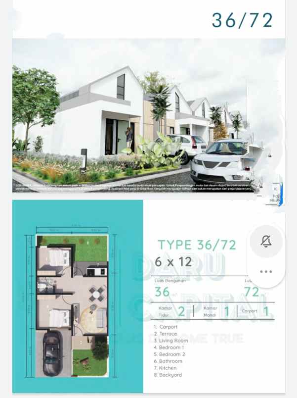 dijual rumah jalan mekarsari timur