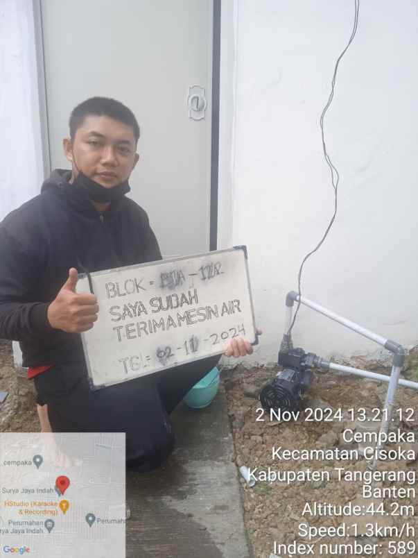 dijual rumah jalan raya megu cisoka