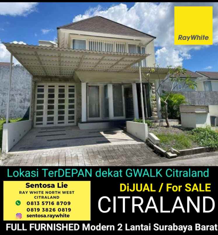 dijual rumah jalan stonegate citraland