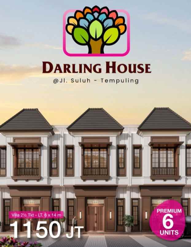 dijual rumah jalan suluh tempuling