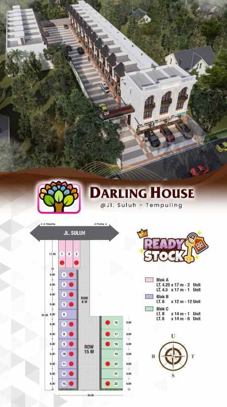 dijual rumah jalan suluh tempuling