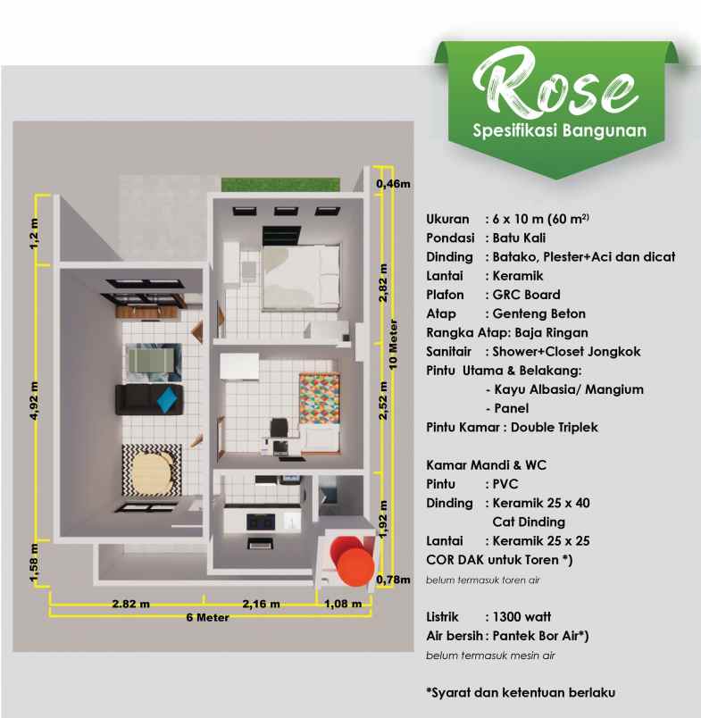 dijual rumah jaln raya megu cisoka