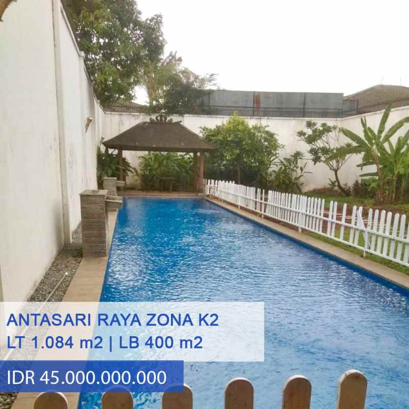 Dijual Rumah Mewah Zona K2 Di Jl Antasari Raya Jakarta Selatan